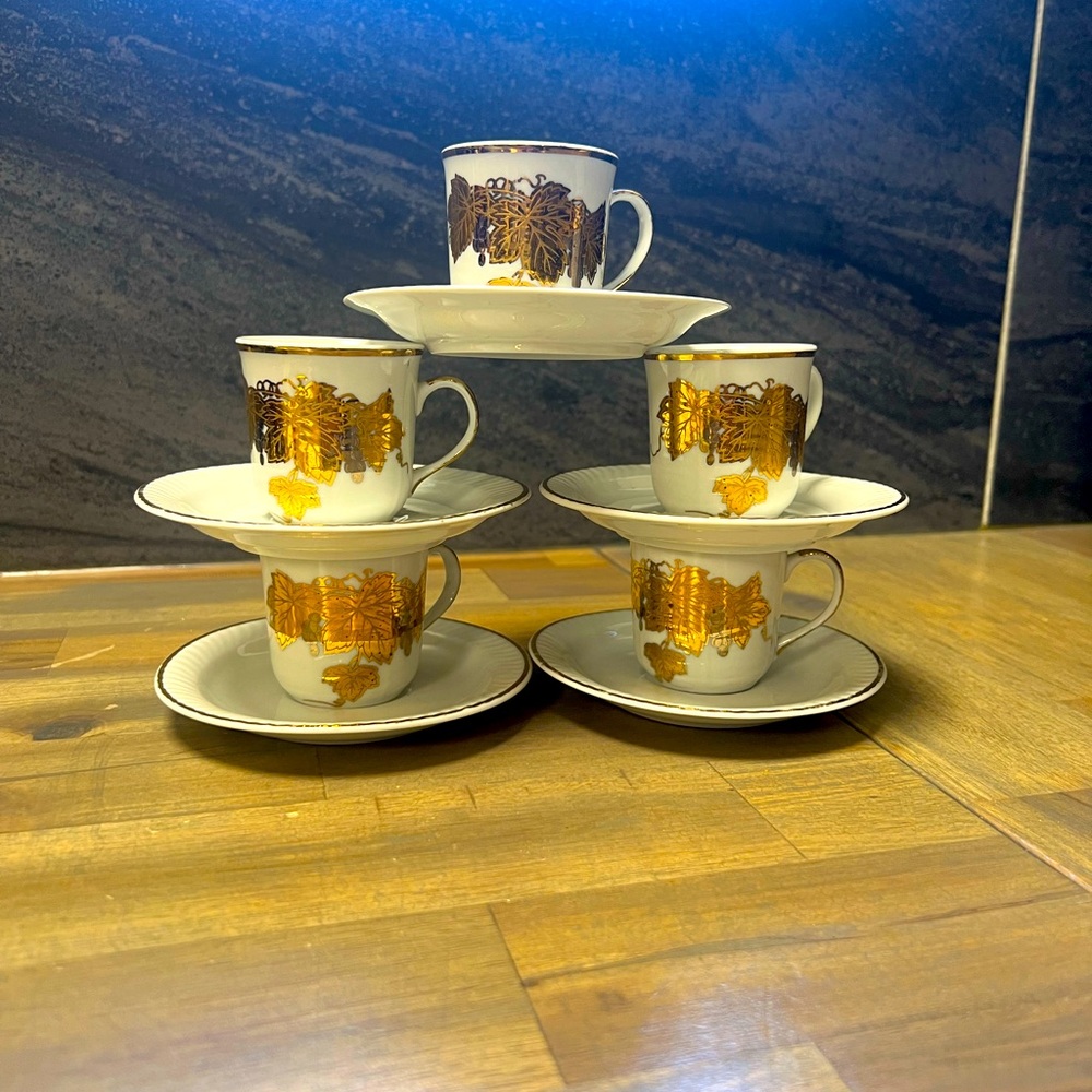 12 Piece Vintage Turkish/Arabic Coffee Espresso Set
